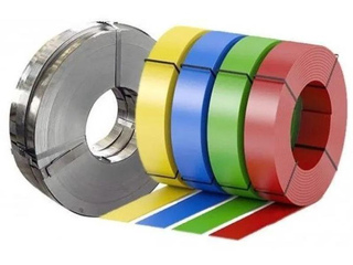Штрипс с полимерным покрытием PVDF, толщина 0,70 мм, цвет RAL 3009