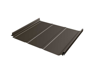 Фальцевая кровля Кликфальц Pro Line Grand Line 0,5 Quarzit PRO Matt RR 32 Темно-Коричневый