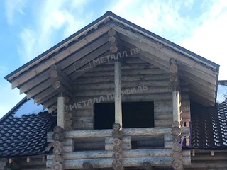 Металлочерепица Металл-Профиль Монтерроса-SL 0,5 NormanMP RR 32 Темно-коричневый 7 - в «Монолит-Металлопрокат».