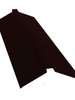 Планка конька плоского 150х40х150 0,5 Satin с пленкой RR 32 темно-коричневый - в «Монолит-Металлопрокат».