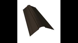 Планка конька фигурного 100x100 0,5 Satin RR 32 темно-коричневый