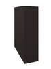 Кожух на трубу скатный д1190/ш430/в1-1530/в2-1110 0,5 GreenCoat Pural BT, matt с пленкой RR 32 темно-коричневый (RAL 8019 серо-коричневый) - в «Монолит-Металлопрокат».